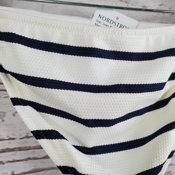 NWT Melissa Odabash side tie striped bikini bottom - Picture 7 of 8